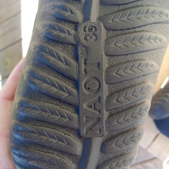 NAOT BLUE SUEDE LEATHER LACE UP MARY JANE SHOES SANDALS SIZE 36 U.S.A 5 - Picture 16 of 16